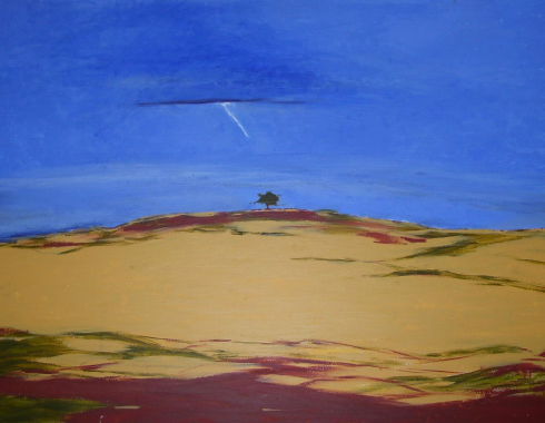 39. SOLITARIO (acrilico su tavola - 50x70 cm - ottobre 2011)